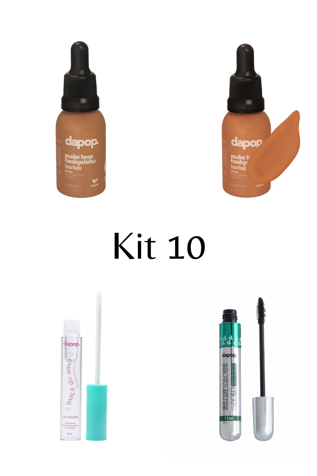 Kit Base + Rímel + Gloss de Brinde