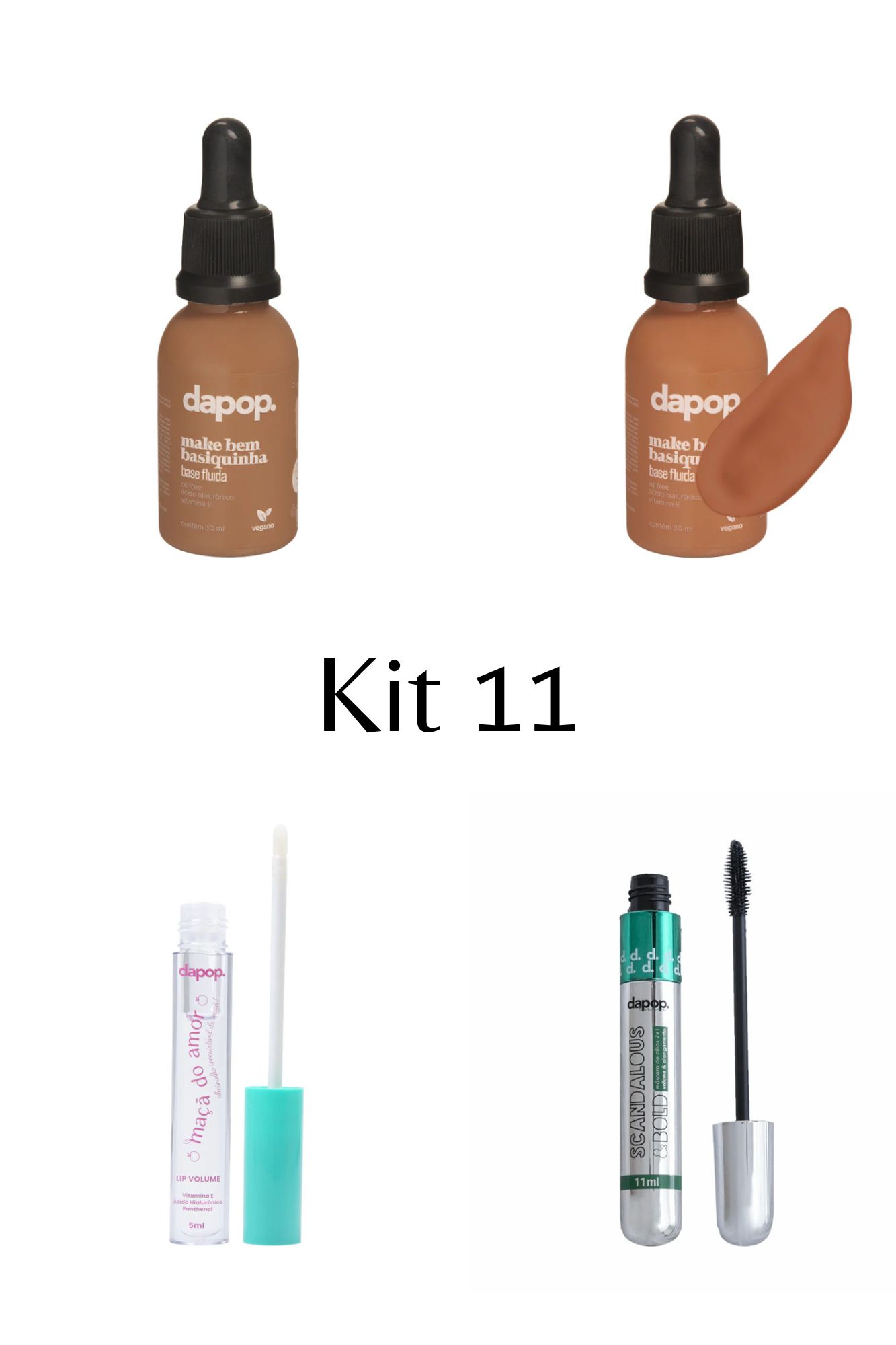 Kit Base + Rímel + Gloss de Brinde