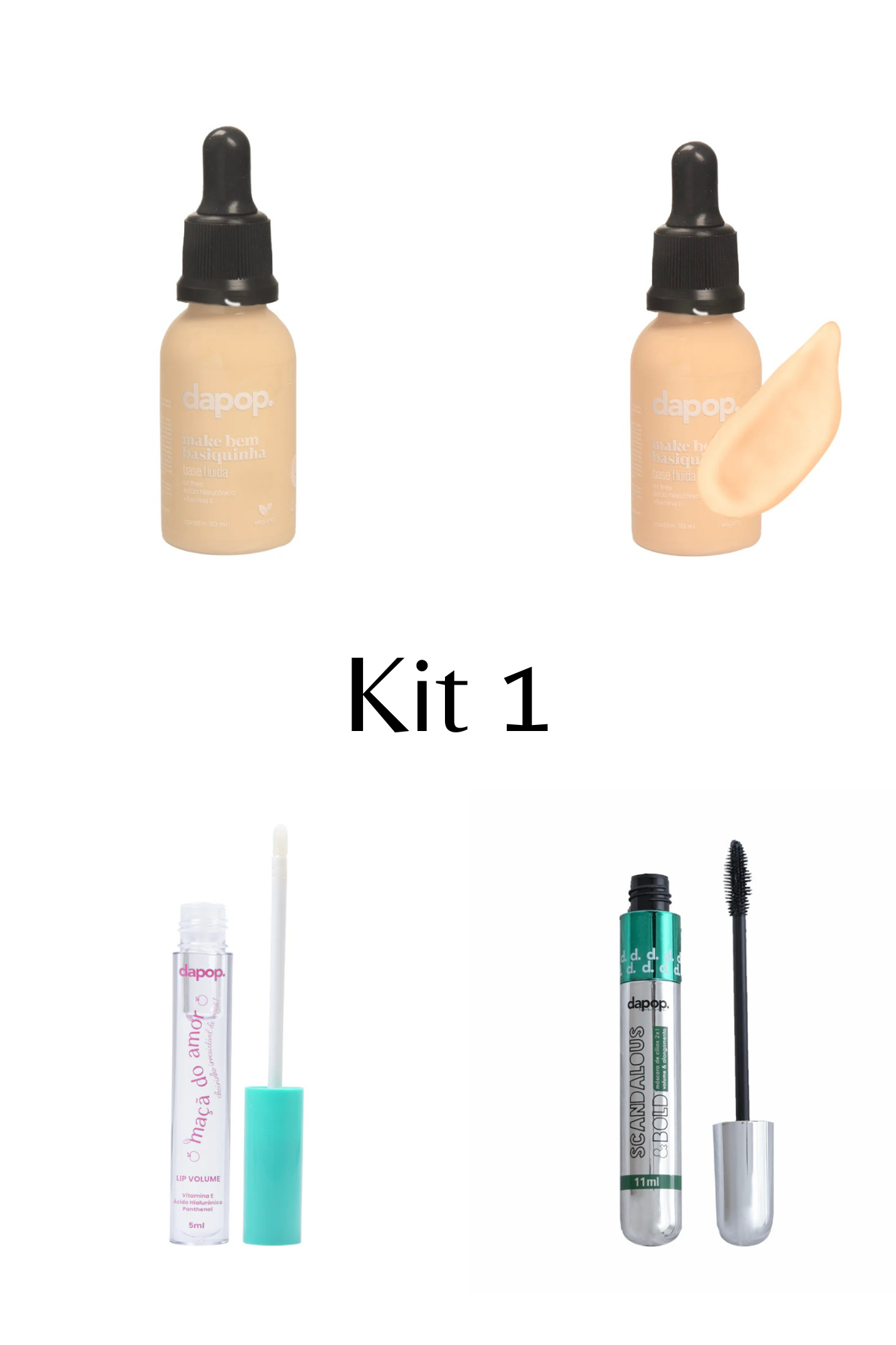 Kit Base + Rímel + Gloss de Brinde