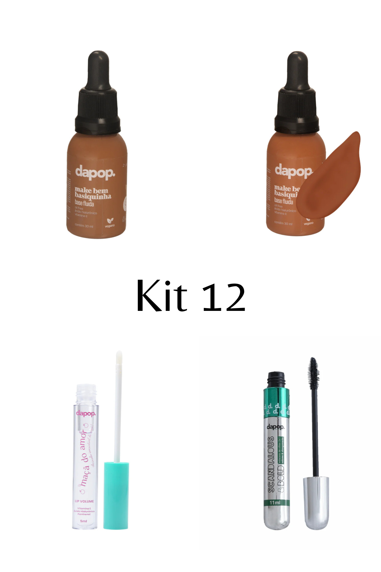 Kit Base + Rímel + Gloss de Brinde