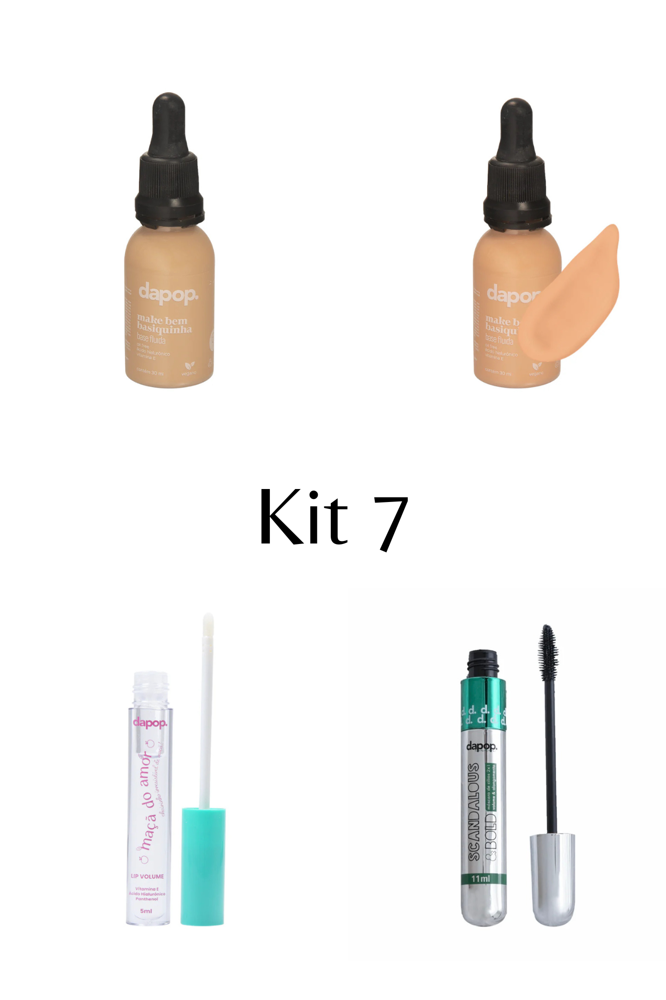 Kit Base + Rímel + Gloss de Brinde