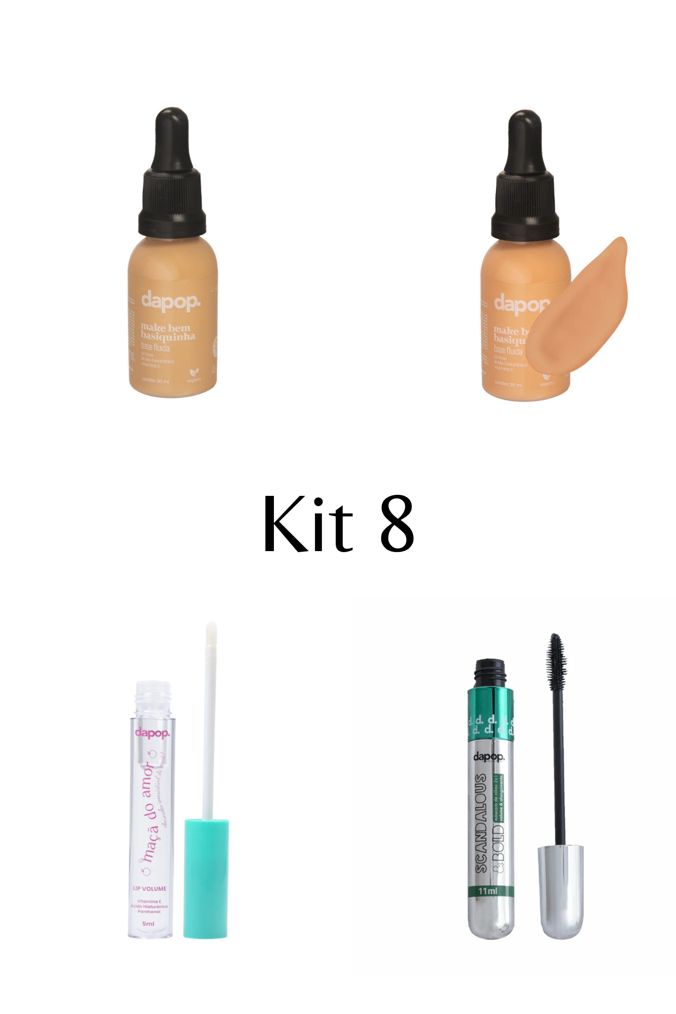 Kit Base + Rímel + Gloss de Brinde