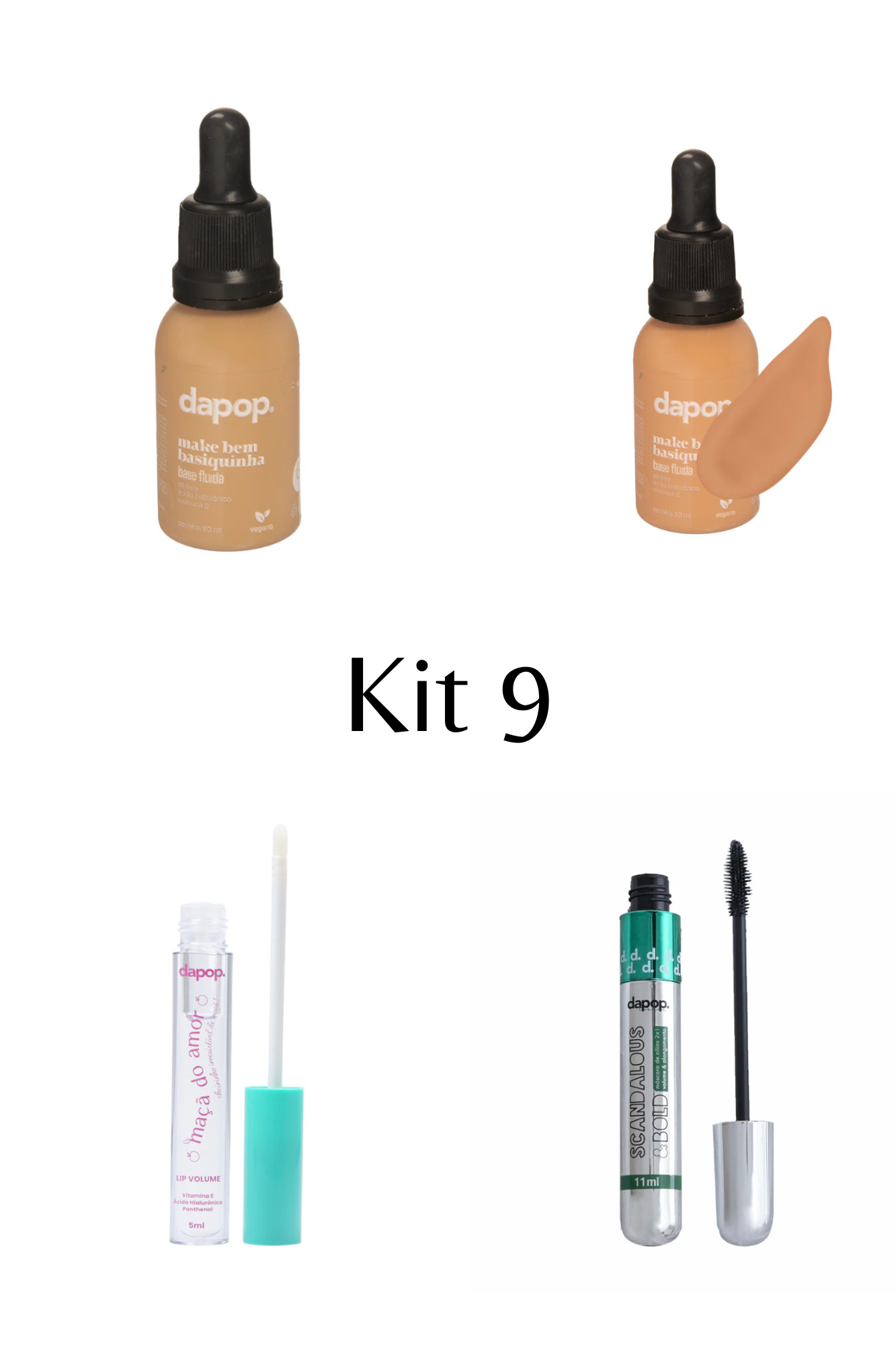 Kit Base + Rímel + Gloss de Brinde